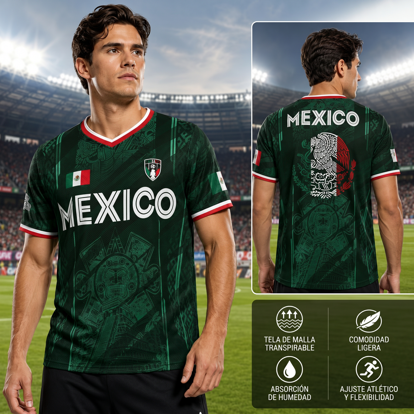 Jersey de Fútbol Guerrero Azteca