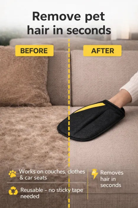 Remove Pet Hair in Seconds