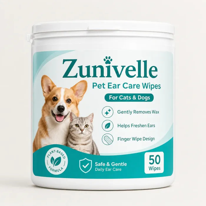 Zunivelle™ Pet Ear Cleaner Finger Wipes